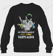 In This Family No One Fights Alone Autism Awareness Ugly Christmas Sweater, All Over Print Sweatshirt