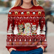 Morkie Ugly Christmas Sweater, All Over Print Sweatshirt