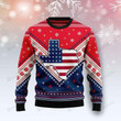 Texas USA Flag Ugly Christmas Sweater, All Over Print Sweatshirt