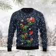Dinosaur Reindeer Ugly Christmas Sweater, All Over Print Sweatshirt