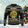 Bee Merry It's Time Ugly Christmas Sweater, Bee Merry It's Time 3D All Over Printed Sweater
