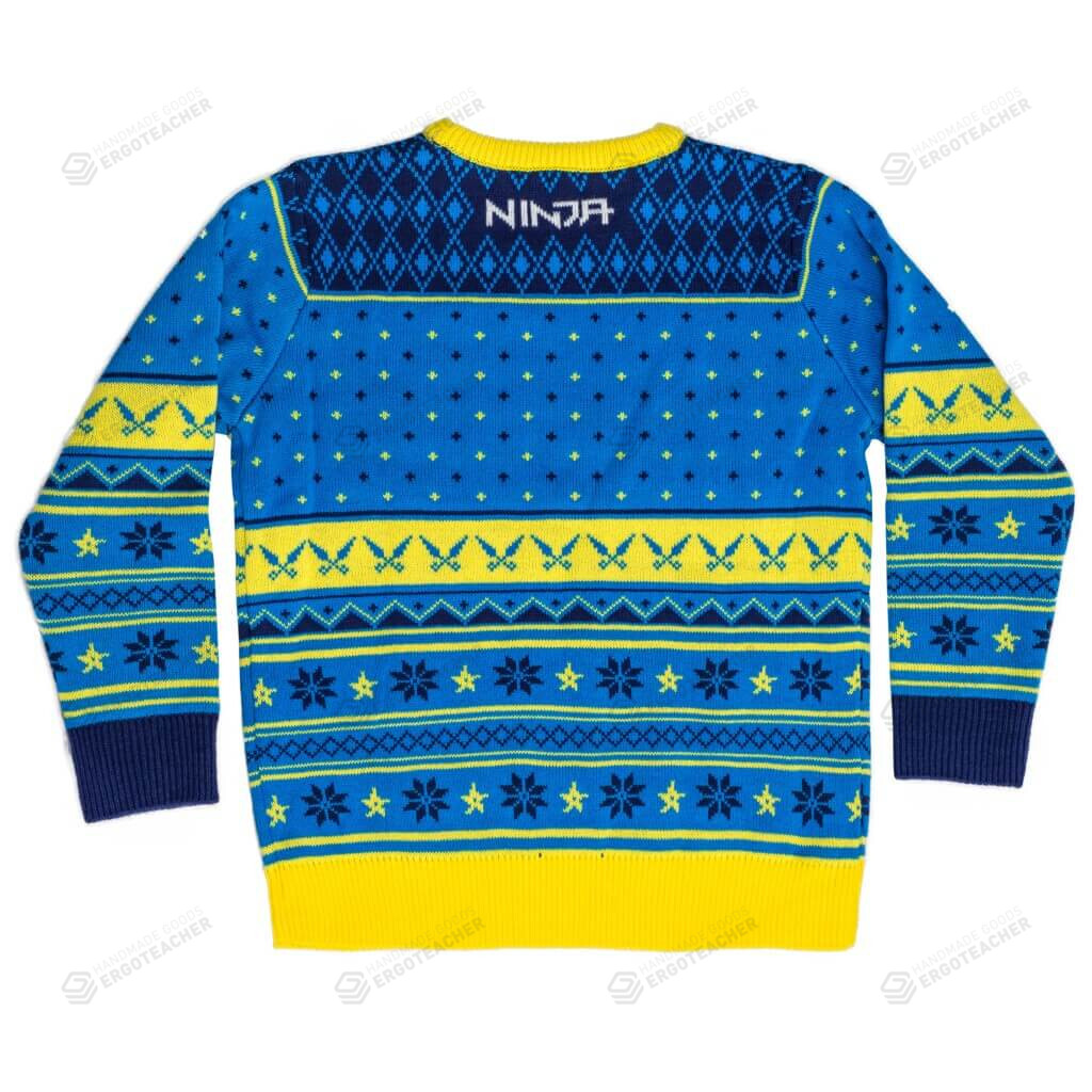 Ninja Ugly Christmas Sweater, All Over Print Sweatshirt