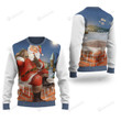 Santa Claus Chimney For Unisex Ugly Christmas Sweater, All Over Print Sweatshirt