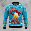 Sorry I Can't It's Softball Season Ugly Christmas Sweater, All Over Print Sweatshirt