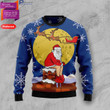 Funny Santa Xmas Ugly Christmas Sweater, All Over Print Sweatshirt