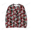 Hip Hop Skull Ugly Christmas Sweater, All Over Print Sweatshirt