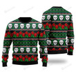 Stitch Style Mexican Skulls Roses Pattern Ugly Christmas Sweater, Stitch Style Mexican Skulls Roses Pattern 3D All Over Printed Sweater