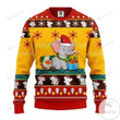 Baby Elephant Ugly Christmas Sweater, All Over Print Sweatshirt