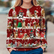 Boxer Snow Christmas Ugly Christmas Sweater, All Over Print Sweatshirt