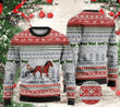 Christmas Harness Racing Ugly Christmas Sweater, All Over Print Sweatshirt