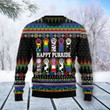 Cat LGBT Color Ugly Christmas Sweater, Cat LGBT Color 3D All Over Printed Sweater