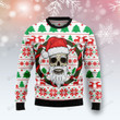 Santa Claus Skull Ugly Christmas Sweater, All Over Print Sweatshirt