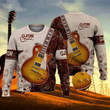Apayprint- Love Guitar Ugly Christmas Sweater, All Over Print Sweatshirt
