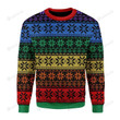 LGBT Pride Flag Ugly Christmas Sweater, All Over Print Sweatshirt