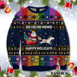 Santa Clause Ho Ho Ho Homo Happy Holigays Ugly Christmas Sweater, All Over Print Sweatshirt
