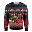 Rooster Through The Snow Ugly Sweater