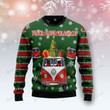 Hippie Black Cat Christmas Ugly Sweater