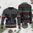Santa Claus Plays Saxophone Ugly Christmas Sweater, All Over Print Sweatshirt