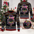 Skull I Do What I Want Ugly Christmas Sweater, All Over Print Sweatshirt
