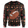 Turkey Ugly Christmas Sweater, All Over Print Sweatshirt