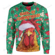 Cluck-ry Ugly Christmas Sweater, All Over Print Sweatshirt