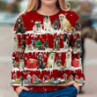 Akita Snow Christmas Ugly Christmas Sweater, All Over Print Sweatshirt