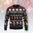 Dog Cute Ugly Christmas Sweater , Dog Cute 3D All Over Printed Sweater