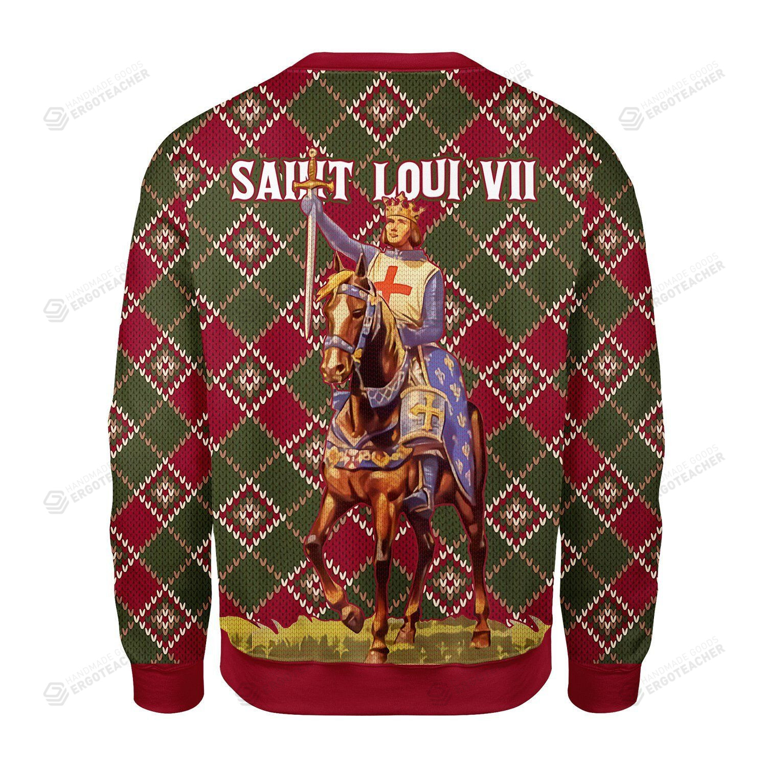 Merry Christmas Gearhomies Saint Loui Vii Ugly Christmas Sweater, All Over Print Sweatshirt