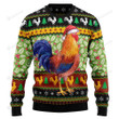 Chicken Cluck-ry Christmas Ugly Christmas Sweater, Chicken Cluck-ry Christmas 3D All Over Printed Sweater