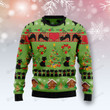 Love Black Cat Ugly Christmas Sweater