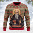 Saint Benedict For Unisex Ugly Christmas Sweater, All Over Print Sweatshirt