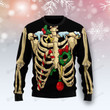 Skeleton Christmas Ugly Christmas Sweater, Skeleton Christmas 3D All Over Printed Sweater