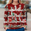 Dalmatian Dog Ugly Christmas Sweater, All Over Print Sweatshirt