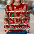 Rhodesian Ridgeback Ugly Christmas Sweater, All Over Print Sweatshirt