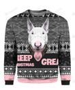 Bull Terrier Keep Christmas Great Ugly Christmas Sweater, All Over Print Sweatshirt