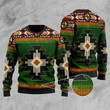 Southwest Green Symbol Ugly Christmas Sweater, All Over Print Sweatshirt