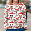 Bull Terrier Ugly Christmas Sweater, All Over Print Sweatshirt