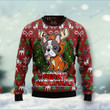 Bulldog Reindeer Merry Woofmas Ugly Christmas Sweater, All Over Print Sweatshirt