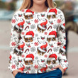 Papillon Ugly Christmas Sweater, All Over Print Sweatshirt