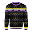 Nonbinary Flag Ugly Christmas Sweater, All Over Print Sweatshirt
