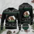 Basset Hound Ugly Christmas Sweater, All Over Print Sweatshirt