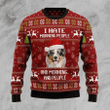 Australian Shepherd Hate Morning Ugly Christmas Sweater, All Over Print Sweatshirt