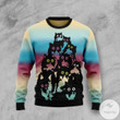 Lovely Black Cat Ugly Christmas Sweater, All Over Print Sweatshirt