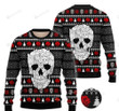 Cat Skull Ugly Christmas Sweater, Cat Skull 3d All Over Printed Sweater