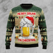 Merry Drunk Beer Ugly Christmas Sweater, All Over Print Sweatshirt