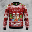 Bulldog Is All I Want For Xmas Ugly Christmas Sweater, All Over Print Sweatshirt