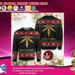Merry Christmas Weed Mistlestoned Ugly Christmas Sweater, All Over Print Sweatshirt
