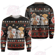 Dogs Dog Make Me Happy, Humans Make My Head Hurt Ugly Christmas Sweater, All Over Print Sweatshirt