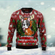 Bulldog Reindeer Ugly Christmas Sweater, All Over Print Sweatshirt