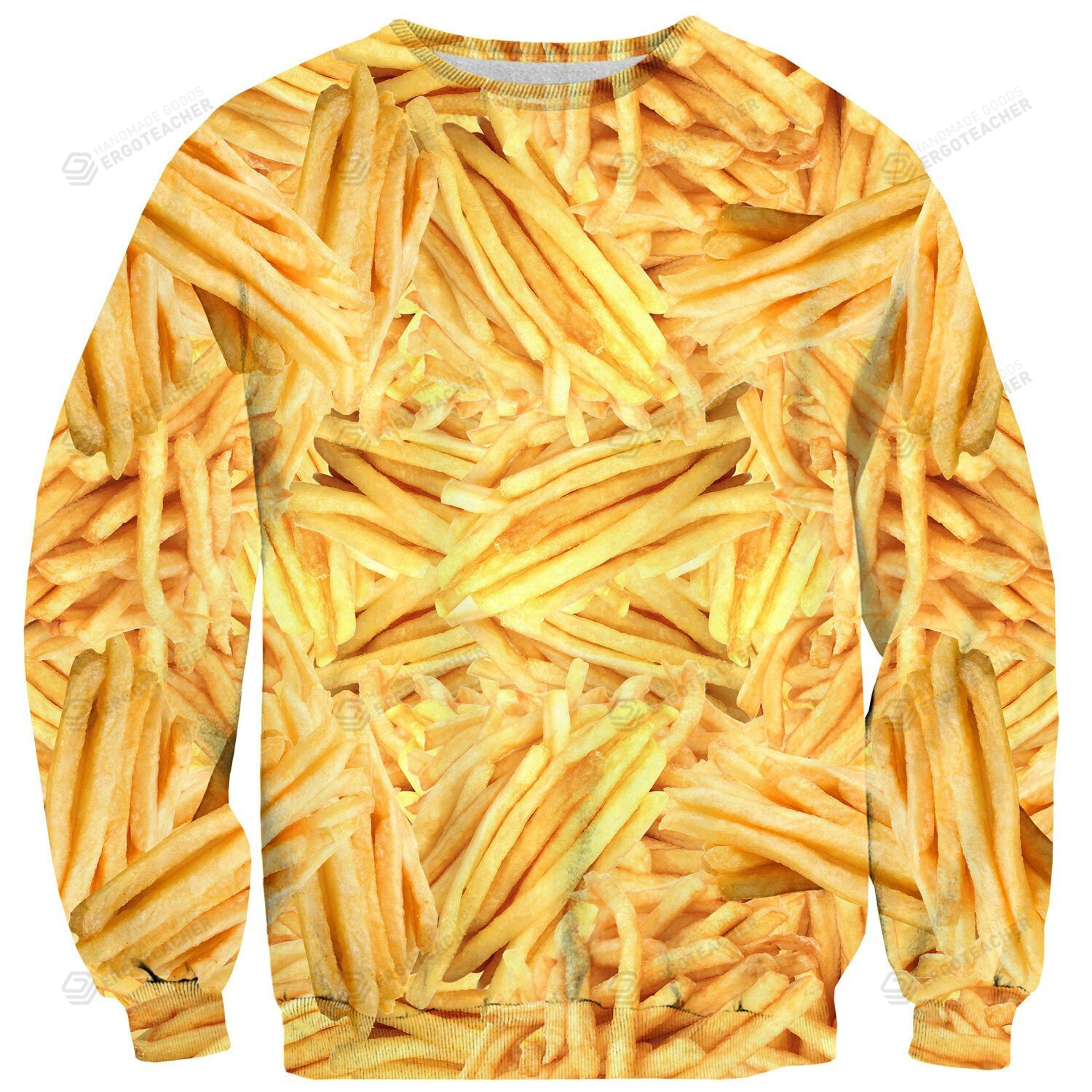 Fries Before Guys Ugly Christmas Sweater, All Over Print Sweatshirt